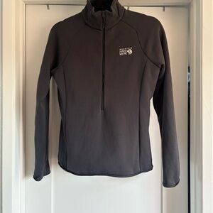Mountain Hardwear Dark Gray Fleece  Pullover Size Small